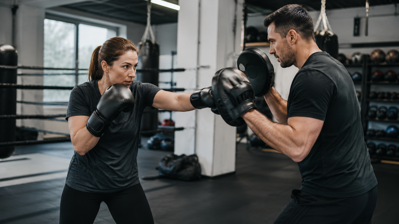 Private boxing training session at Elevate Boxing Club Milford