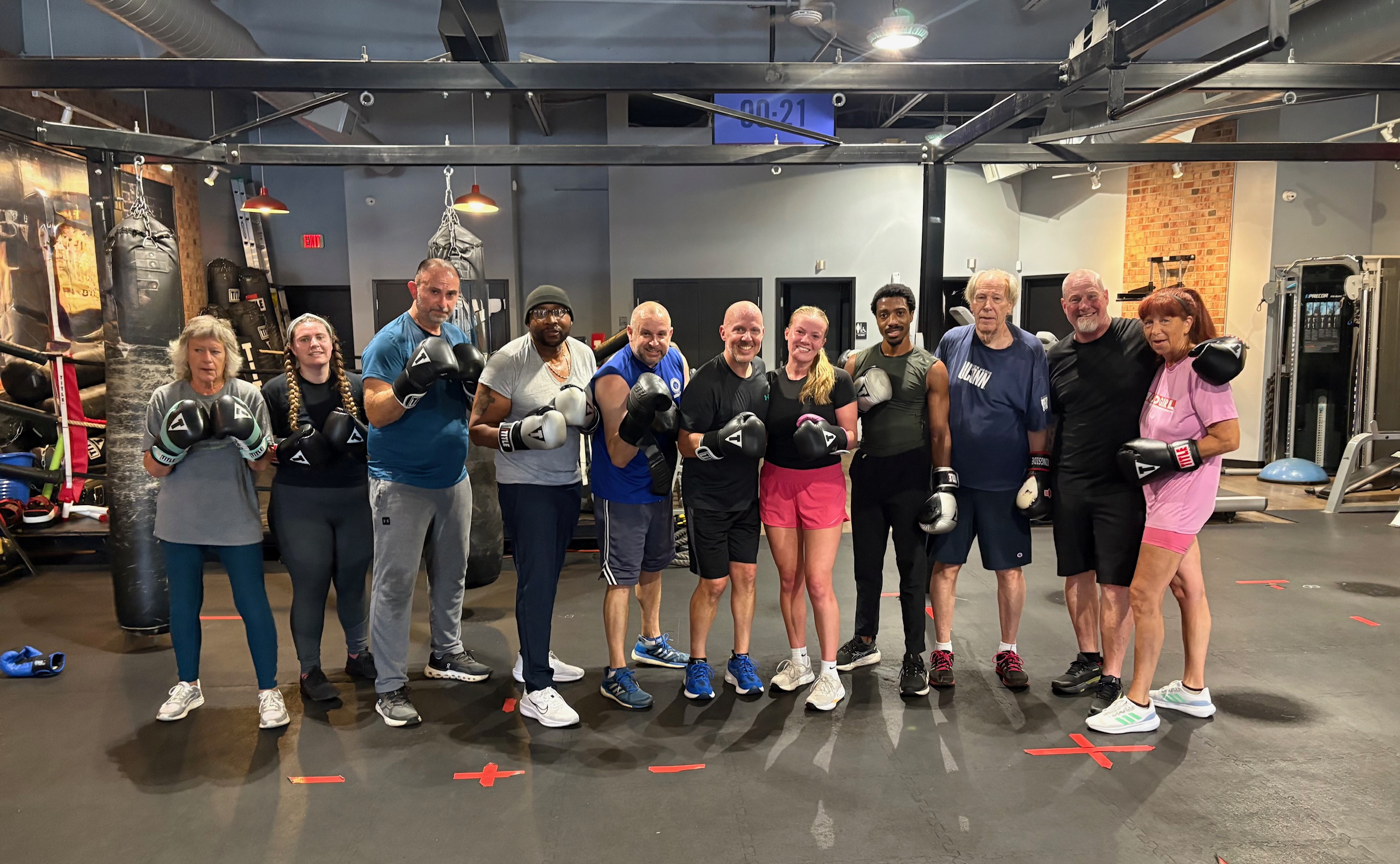 Boxing team building event at Elevate Boxing Club Milford